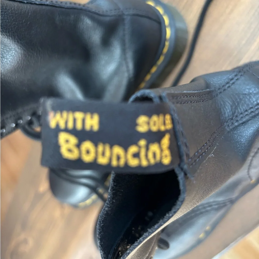 Dr. Martens Black Combat Boots - Picture 3 of 5